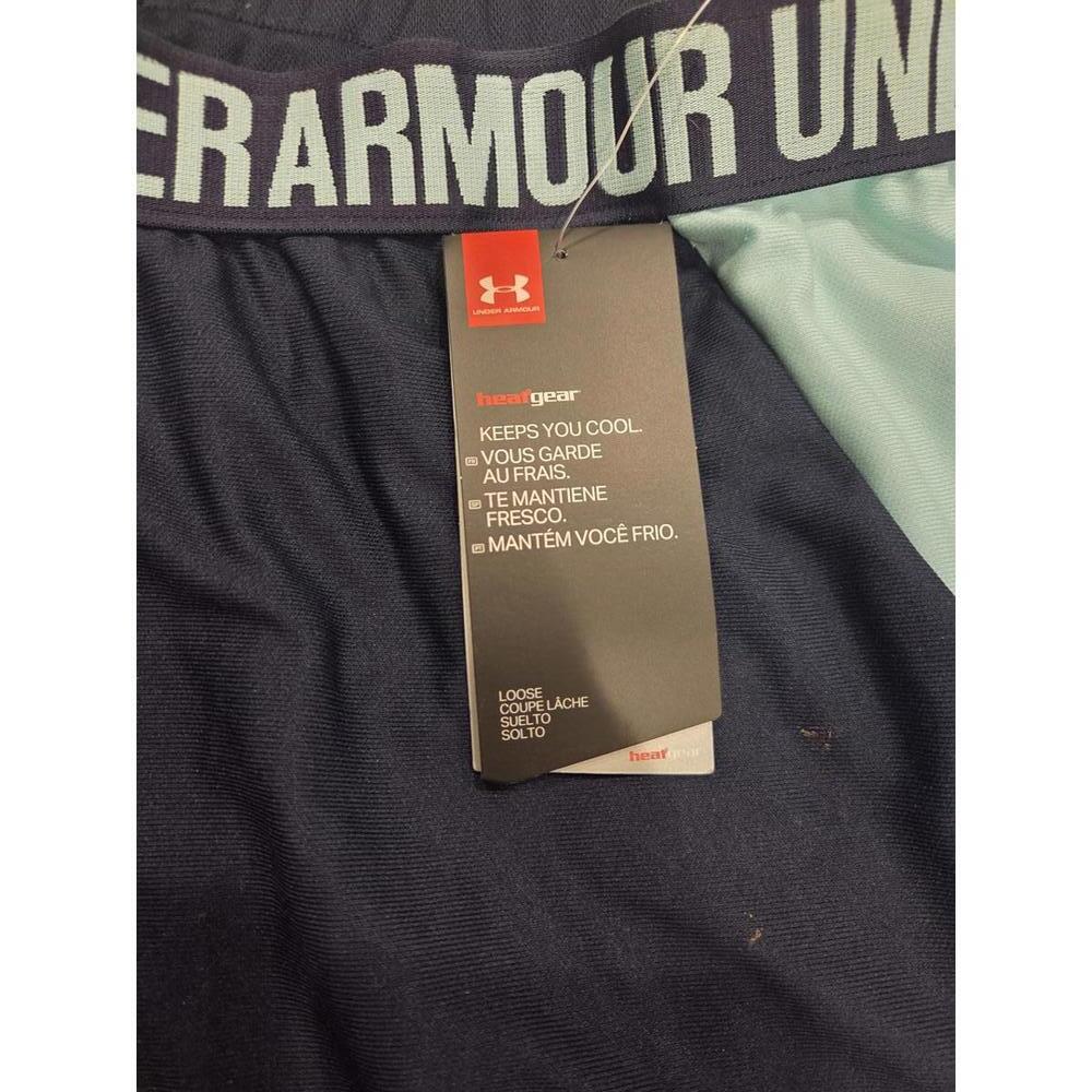 Under Armour Women's XL Athletic Shorts Navy and Light Blue - Picture 5 of 8